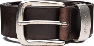 Produktbild von REPLAY Leder Gürtel Leather Belt W85 Faded Black Brown dunkelbraun