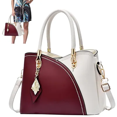 Produktbild von MODFU Henkeltasche, Umhängetasche, Handtasche, Tragetasche, Aktentasche, Tasche Damen, Schultertasche, Arbeitstasche, Messenger-Tasche