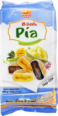 Produktbild von Tan Hue Vien Banh Pia Mungobohnenkuchen Thap Cam Mix 400g