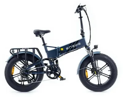 Image de ENGWE Engine Pro 2.0 - Vélo électrique pliant avec antivol à chaîne - 20 pouces - Moteur 250W - Autonomie 120 km - 8 vitesses - Freins à disque hydrauliques - Batterie 832Wh - Fourche suspendue - Bleu