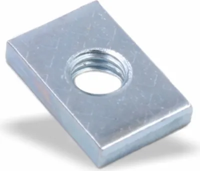 Produktbild von Nutenstein | Gewindeplatte 14x9x2,5 mm M5 Gewinde mittig | Stahl galvanisch verzinkt