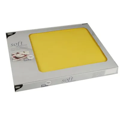Produktbild von 100 Tischsets, stoffähnlich, Vlies "soft selection" 30 cm x 40 cm gelb