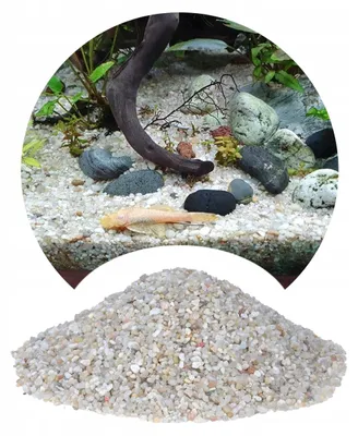 Produktbild von Aquarium Kies, Quarzkies 2-3 mm Hell 24kg