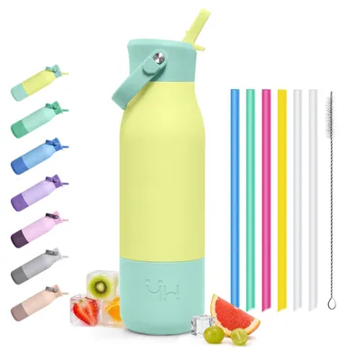 Produktbild von JAPORIA Thermoskanne Edelstahl 1 L, Doppelwandige Thermosflasche mit Vakuumisoli