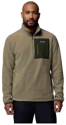 Zdjęcie produktu dla Bluza Columbia Forro polar Columbia Jasper Ridge Pebbled Half Zip verde pálido dla Męskie