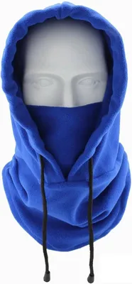 Productafbeelding van Multifunctionele stormhoed - Skimasker met muts en sjaal - met gezichtsbescherming - winddicht - motorfietsmasker - geschikt voor skiën, wandelen en outdoor activiteiten - koningsblauw