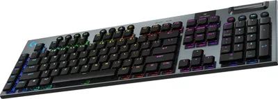 Produktbild von Logitech G G915 X LIGHTSPEED, Verkabelt & Kabellos, USB + RF Wireless + Bluetooth, Mechanischer Switch, QWERTY, LED, Schwarz