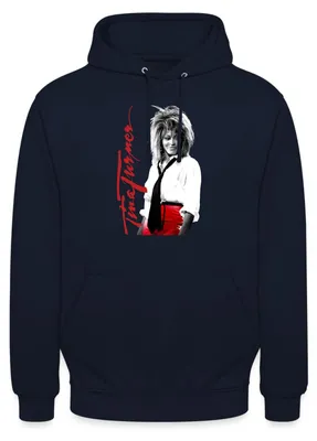 Produktbild von Spreadshirt Tina Turner Fotografie Mit Signatur Uni Hoodie, M, Navy