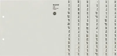 Obrázek produktu pro Leitz 1308-00-85 1308 Registr série - A-Z, papír, A4 extra široký, na 8 složek, šedý