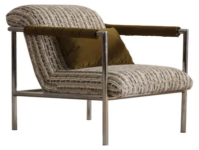 Obrázek produktu pro Béžové čalouněné křeslo designové křeslo do obývacího pokoje