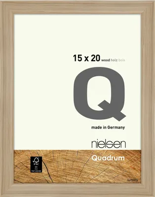 Zdjęcie produktu dla Nielsen drewniana ramka zatrzaskowa Quadrum 15x20 cm dąb naturalny z podstawką