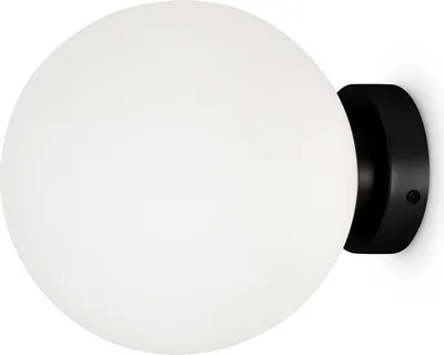 Obrázek produktu pro Nástěnné svítidlo Maytoni MOD321WL-01B1 s bílým kulatým stínidlem v základním tvaru