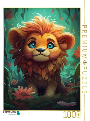 Produktbild von CALVENDO Puzzle Der stolze Löwe | 1000 Teile Lege-Größe 64x48cm Foto-Puzzle für glückliche Stunden