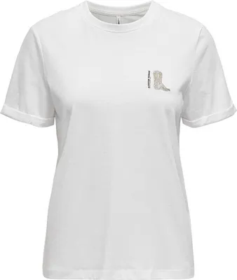 Produktbild von Only West Life Kurzarm-t-shirt Weiß XL Frau Weiß XL