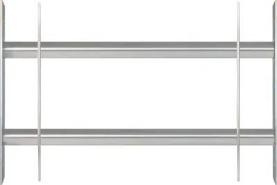 Produktbild von Alberts Fenstergitter Secorino Basic | Ausziehbar für Fenster außen | Einbruchschutz Gitter | galvanisch blau verzinkt | 300 x 500-650 mm