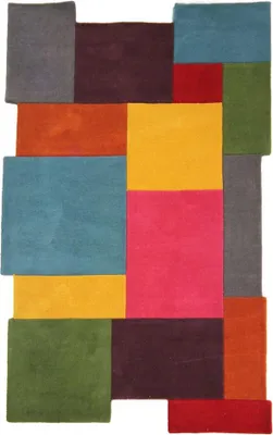 Imagen del producto de Alfombra abstracta, diseño collage, dimensiones 200x290 cm