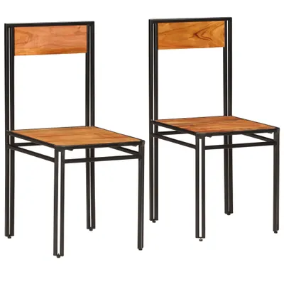 Immagine prodotto di vidaXL Sedie da pranzo 2 pz. Legno massiccio di acacia