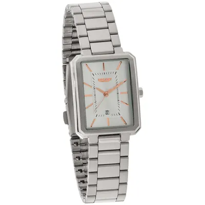 Produktbild von REGENT Damen-Armbanduhr Edelstahl analog Quarz Edelstahlband 12221073