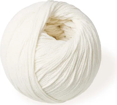 Produktbild von NaturWeiß Geflochtene Baumwollgarn 100g 200 m, Recyceltes Baumwollgarn