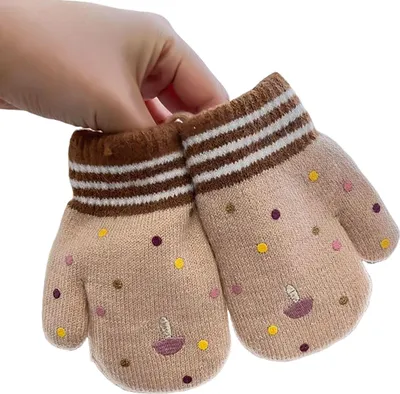 Produktbild von Kinder-Winterhandschuhe, niedliche Cartoon-Plüschhandschuhe, warme, fleecegefütterte, dicke, winddichte Handschuhe für Jungen und Mädchen zum Spielen im Freien