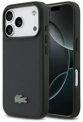 Obrázek produktu pro Pouzdro Lacoste Petit Pique Lacquer pro iPhone 17 Pro v tmavě modré barvě