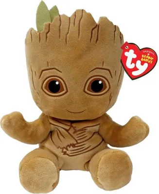 Produktbild von Ty 44003 - Marvel Groot - Plüschfigur Soft - 15 cm