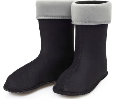 Produktbild von Ladeheid Kinder Mädchen Jungen Wärmende Stiefelsocken für Gummistiefel Innenschuh für Modell LA-KL-EVA-Kids und KL050, KL045 (Grau, 25 EU)
