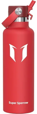 Productafbeelding van RVS drinkfles, thermosbeker, 750 ml, FlipFlow met rietje, BPA-vrij, kleur: lava