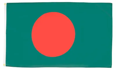 Produktbild von Bangladesch Flagge, 90 x 60 cm, 100% Polyester, mit Metallösen, 5 Stück