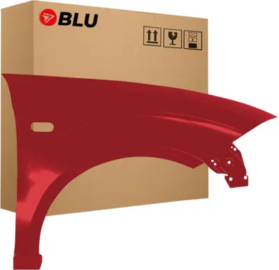 Image de BLU Aile Compatible avec Seat Toledo III 3 LS3X Droite Rot Rot Rumbi | 2004-2009 | Avant | Peint| Prêt à Monter | Acier