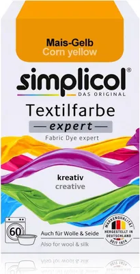 Immagine prodotto di Simplicol Tintura tessile esperta giallo mais 150g - Colore per tintura (1 confezione)