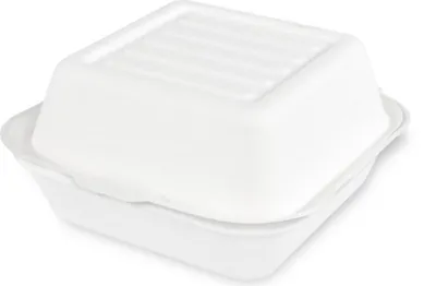 Produktbild von Hamburgerbox Sobsy aus Zuckerrohr - 500 Boxen - 100% kompostierbar