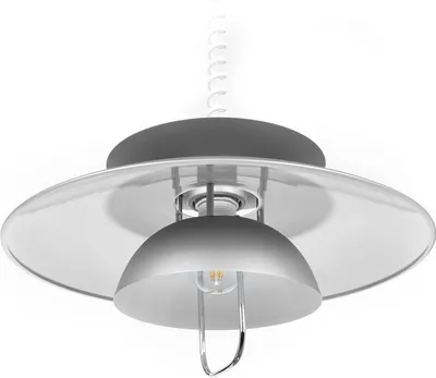 Produktbild von Lindby Hängelampe Nadija, grau, 43 cm, höhenverstellbar, E27