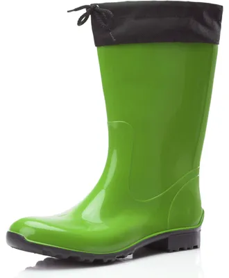 Produktbild von Ladeheid Damen Gummistiefel mit Stulpe LA-968 (Grün/Schwarz, 36)