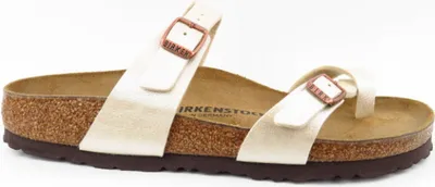 Produktbild von Birkenstock Mayari Damen Birko Flor Sandalen in Creme – 7 UK - 40 EU - 9/9,5 US / Creme