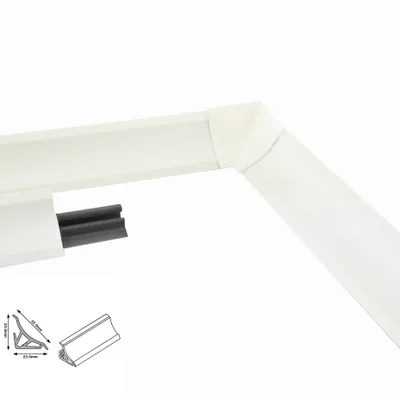 Obrázok produktu pre Kuchynská lišta 1,5 m 23 mm pracovná doska Kuchynská lišta biela