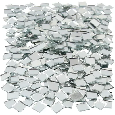 Produktbild von Creativ Company Spiegelmosaikfliesen, Größe 10x10 mm, Stärke 2 mm, 500 Stück 1 Karton