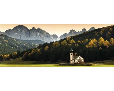 Produktbild von Glasbild Little Church 80x30 cm