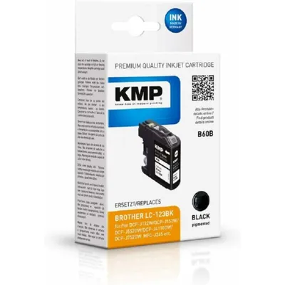 Produktbild von KMP B60B - 14.1 ml - Schwarz - kompatibel - Tintenpatrone (Alternative zu: Brother LC-123BK)