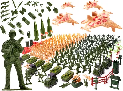 Produktbild von KIK - Set von militärischen Basis Soldaten Figuren 307pc.