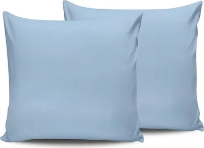 Produktbild von L'Essentiel Linge de Maison, Blue, Kissenbezug-Set (2-teilig) (DE), Blau, 100 % BAUMWOLLE RANFORCE, 80 x 80 cm