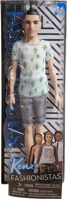 Produktbild von Barbie Ken Fashionistas Doll 3 Cactus Cooler - Slim, Männlich, 3 Jahr(e), Mädchen, Mehrfarbig