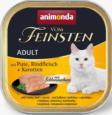 Produktbild von animonda Vom Feinsten 83263, Adult, jede Rasse, Rind, Karotte, Türkei, 100 g, Getreidefrei, Ohne Soja