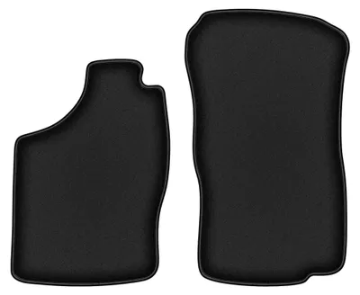 Productafbeelding van Velours voormatten voor Opel Astra F 1991-2002 (hatchback/sedan/stationwagen/cabrio) – 2-delig, zwart, op maat – Wielganizator DURBAN