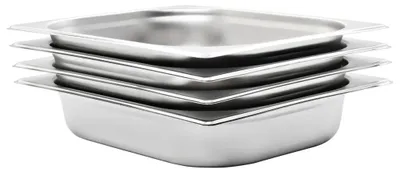 Obrázek produktu pro Gastro nádoby GN 1/2 z nerezové oceli, stříbrné