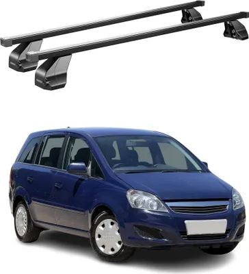Produktbild von Menabo Dachträger Grundtäger für Opel Zafira B 2008-2011 FL 75kg Stahl Schwarz
