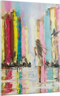 Produktbild von Bilder auf glas - Einteilig - Mädchen Vogel - 50x70cm - Glasbilder - Wandbilder - Bilder - Kunstdruck - zum Aufhängen bereit - Wanddekoration aus Glas - Glas Bilder - Wandbild auf Glas - GPA50x70-3441