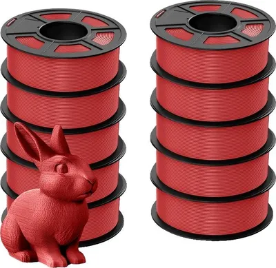 Zdjęcie produktu dla filament do drukarek 3D, średnica 1,75 mm, materiał przyjazny dla środowiska, PLA 10Red