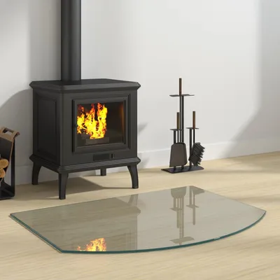 Produktbild von Möbel Feuerstelle Glasplatte Transparent 80 x 60 cm GlasFunkenschutzplatten - Funkenschutzplatten c6319
