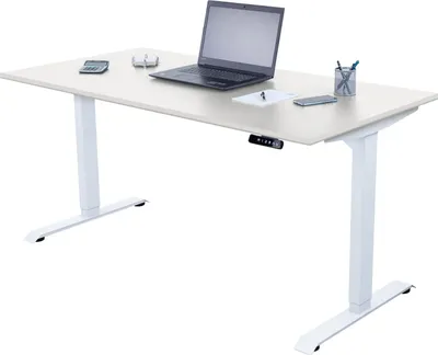 Produktbild von Schreibtisch elektrisch höhenverstellbar, Ergonomische Arbeitstisch, Gestell und Tischplatte